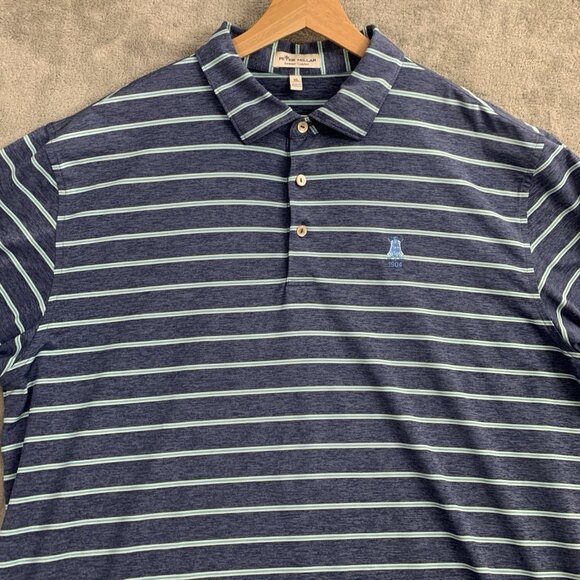 Peter Millar Shirt Mens XL Summer Comfort Golf Polo Saturday Team Embroidered - Picture 6 of 11